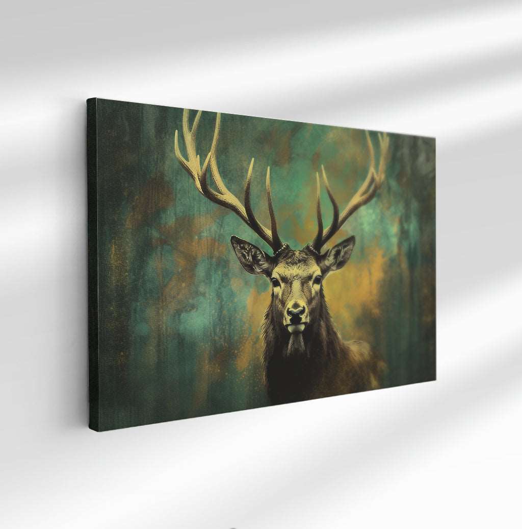 la Cerf vigilant, peinture abstraite moderne