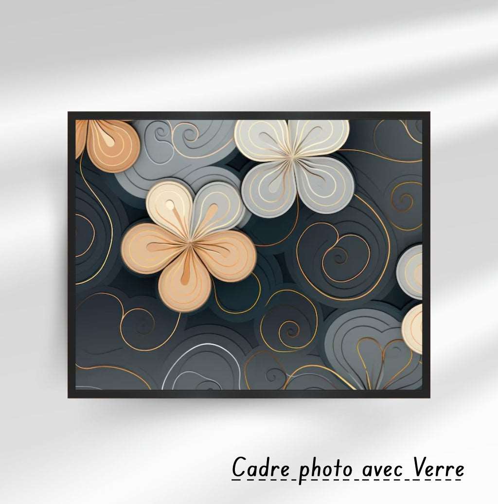 Tableau décoratif - fleur moderne