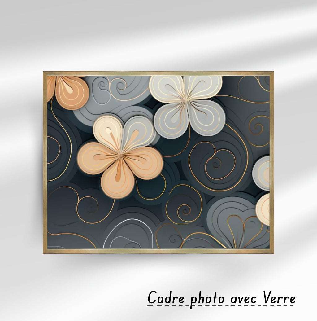 Tableau décoratif - fleur moderne