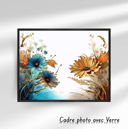 Tableau décoratif - la fleur bleue