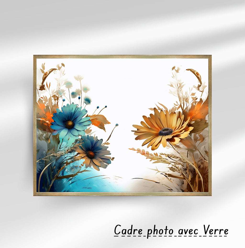 Tableau décoratif - la fleur bleue